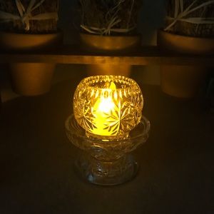 🌹Crystal candle holders my PartyLite ❤️
